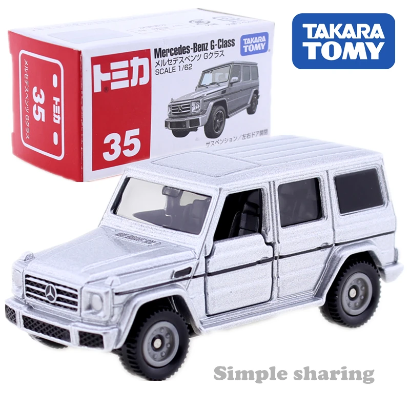 

Takara Tomy Tomica No.35 Mercedes -Benz G-Class Off Road Car Model Kit 1/62 Miniature Diecast Baby Toys Funny Kids Doll