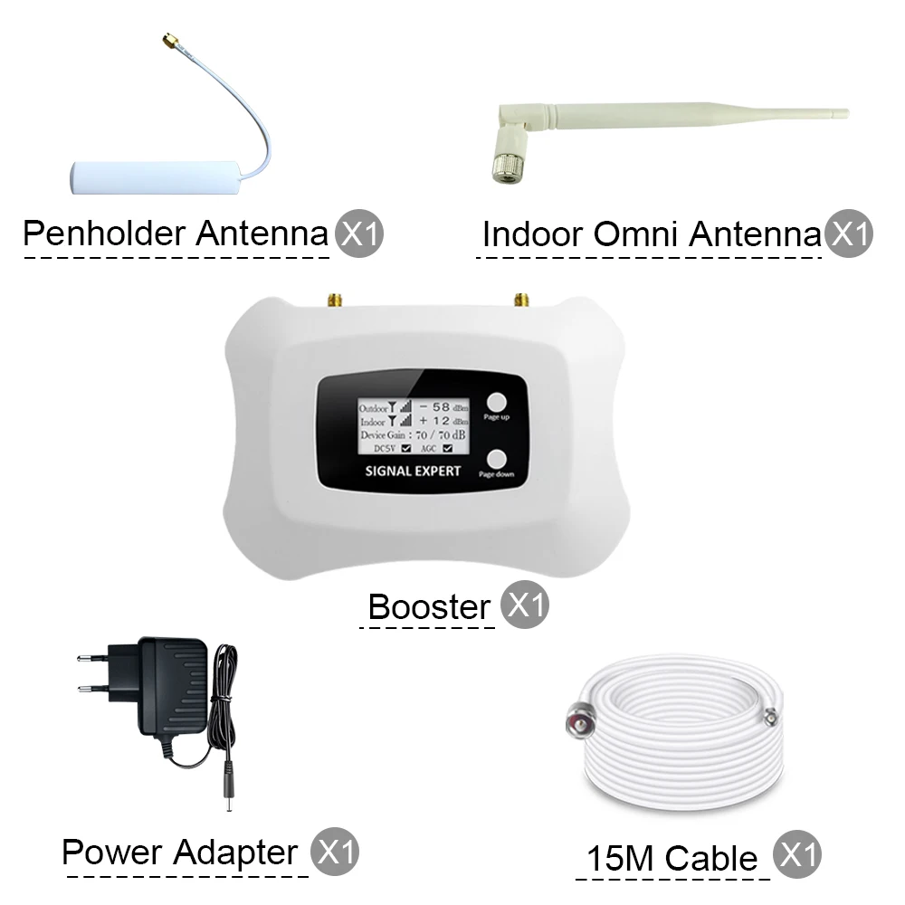 Kup W Pełni Inteligentny 70dB Zysk 4G LTE 800 MHz Regenerator Sygnału Zespół 20 Telefon Komórkowy Wzmacniacz Sygnału Komórkowego 4G Wzmacniacz Dla Europy @