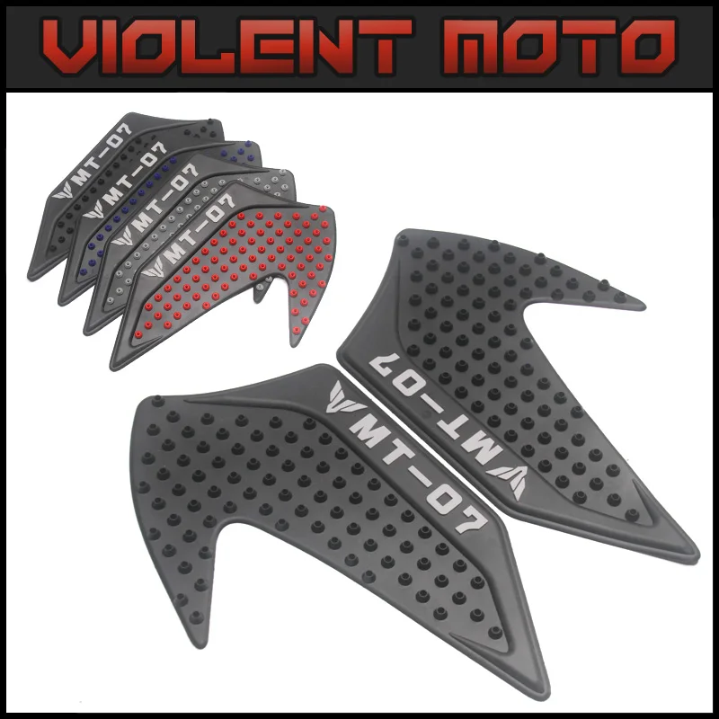 

For Yamaha MT-07 MT07 MT 07 2014 2015 2016 Motorcycle Tank Pad Protector Sticker Decal Gas Knee Grip Tank Traction Pad Side