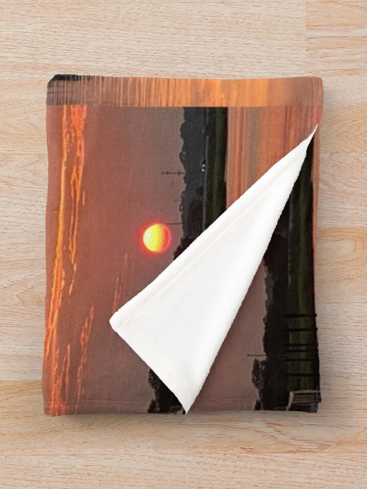 Фланелевое одеяло с закатом в Южной Каролине