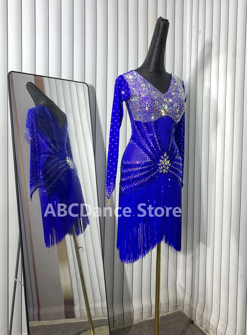 Женское платье для соревнований по латинским танцам BaileSalsa Rhythm США 10