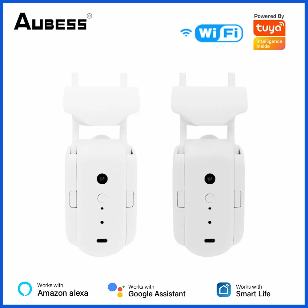

Tuya Smart WiFi Curtain Robot Switch Wireless Automatic Curtain Opener Remote Control APP Voice Timing Control Via Alexa Google