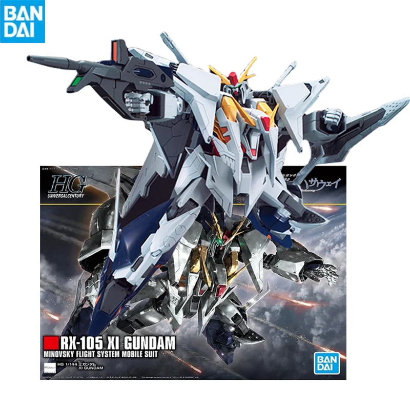 

Bandai Gunpla Hguc 238 1/144 Rx-105 Gundam Xi Hathaway's Flash Assembly Model Collectible Robot Kits Figures Models Kids Gift