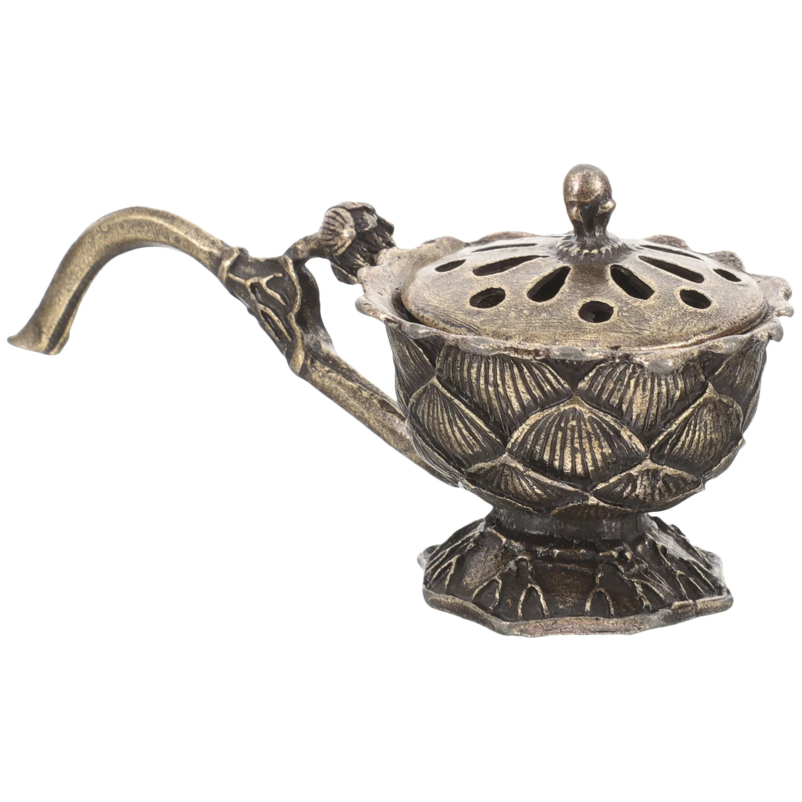 

Decor Indoor Ornament Cones Holder Holders Ornaments Metal Alloy Burner Vintage