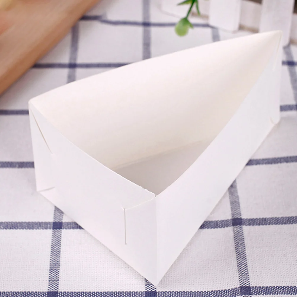 

Box Triangle Cake Sandwich Dessert Bakery Boxes Containers Pie Cheesecake Holder Pies Slice Cupcake Container Wrapping
