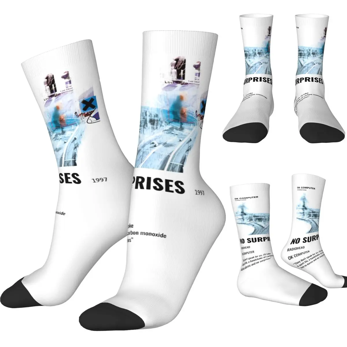 Носки No Suprises весенние чулки Radiohead модные мужские носки высокого качества