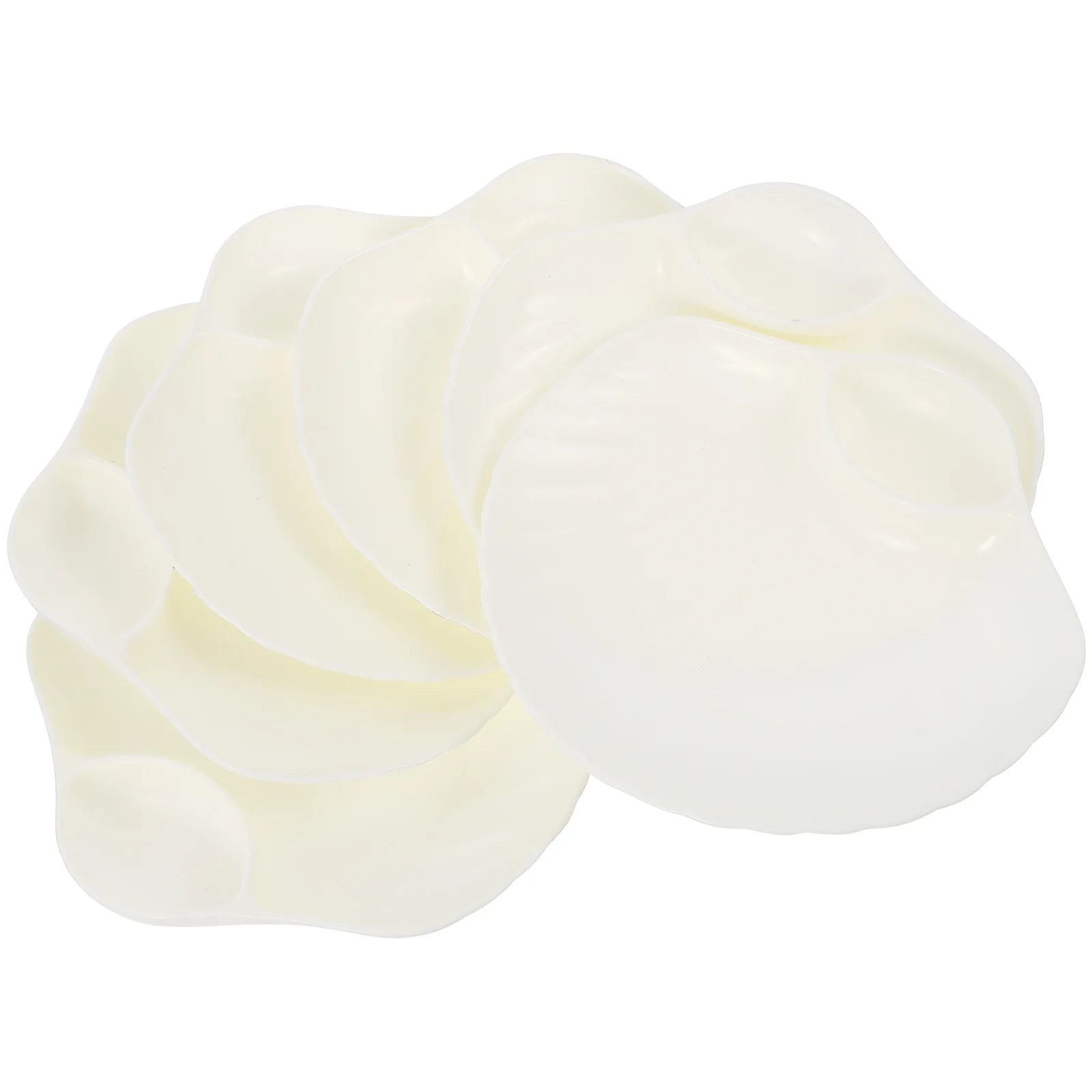 

6Pcs Shaped Household Serving Kitchen Shaped Dumpling Tray Dumpling Plate for Home