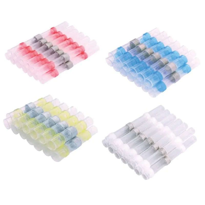 

5/10/20/30/50PCS Waterproof Heat Shrinkable Wire Connectors Sleeve Butt Electrical Splice Tinned Solder Seal Terminal