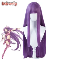 bubuwig synthetic hair tokyo mew mew fujiwara zakuro cosplay wig 100cm long straight purple anime cosplay wigs heat resistant