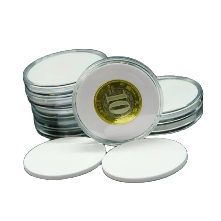 

5 шт., круглые Защитные чехлы для монет