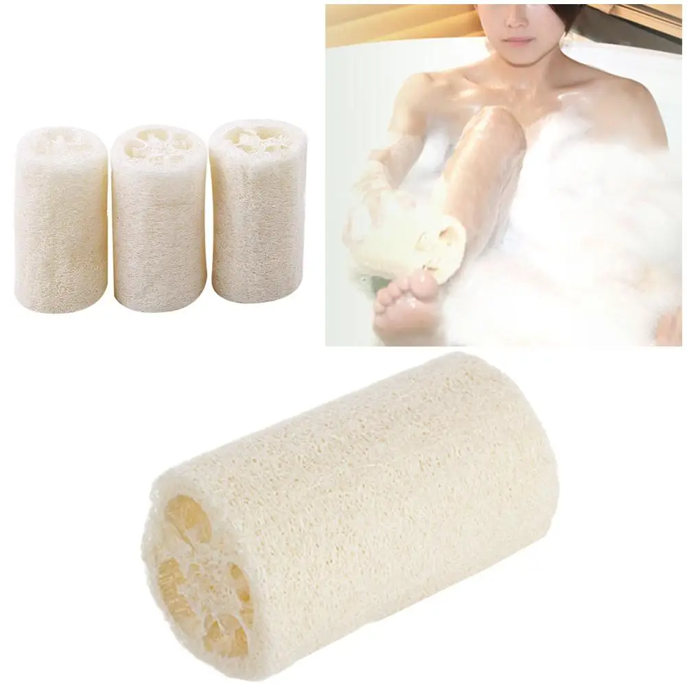 

1 Pc Natural Loofah body scrub Gourd Sponge Bath Rub Dishes Cleaning Exfoliating cream psoriasis Scrubber Tool New