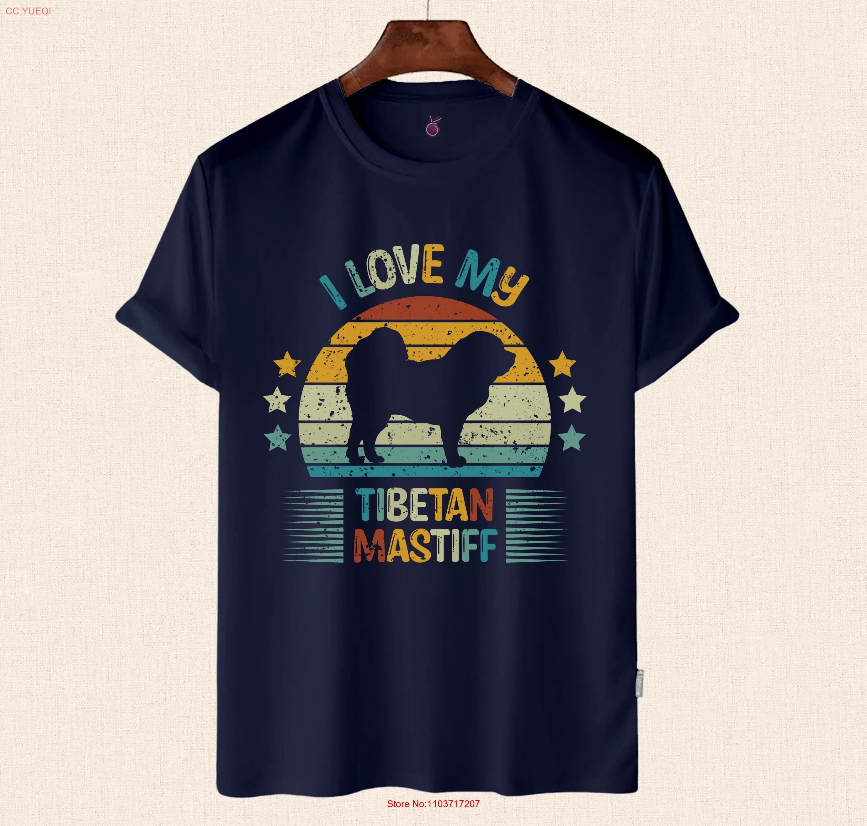 Футболка NoEnName_Null тибетский мастиф хлопок короткая рукав