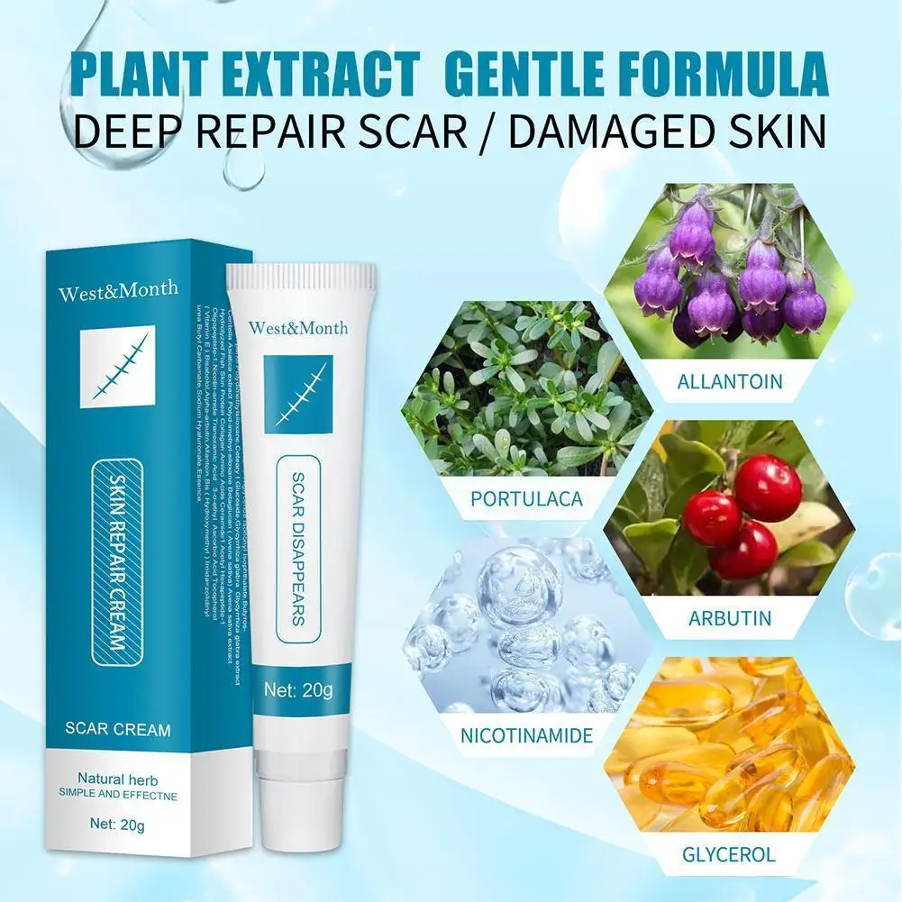 

20g Acne Scar Removal Cream Repair Burn Surgical Scars Regeneration Cell Stretch Care Marks Skin Enhance Body Smoothing ​pr U7c2