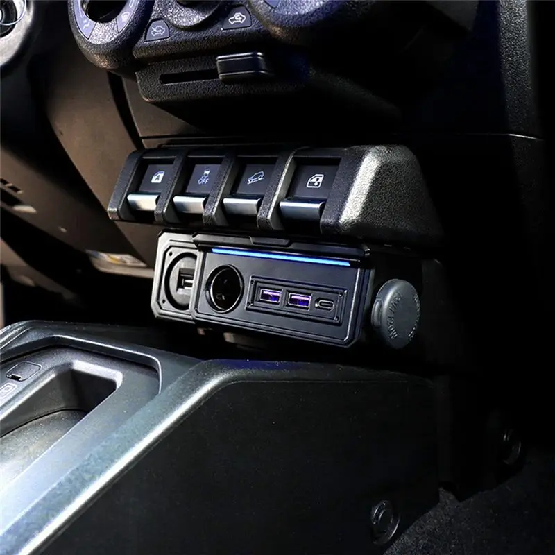 Фото Автомобильные зарядные порты USB и Type-C для Jimny JB64 Sierra JB74W 2019-2023 LHD-A67F №5
