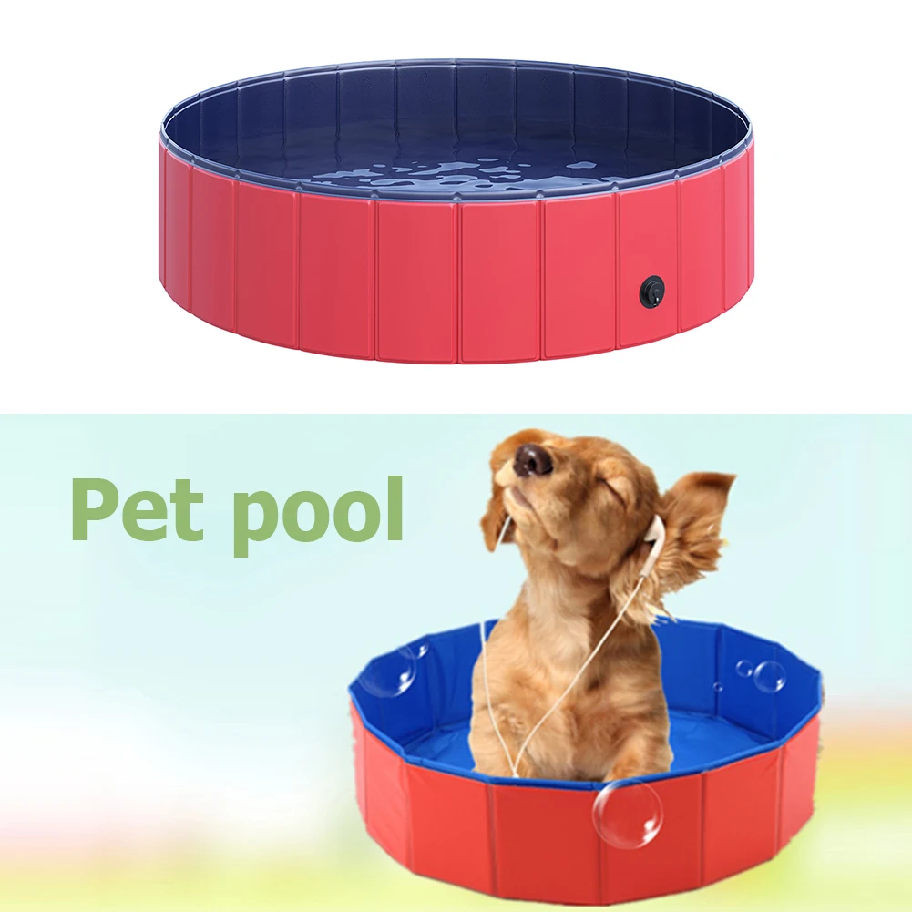 

Foldable Pet Paddling Pool Composite Cloth PVC Material Dog Bath Swimming Tub Outdoor Indoor Collapsible Puppy Pets Supplies