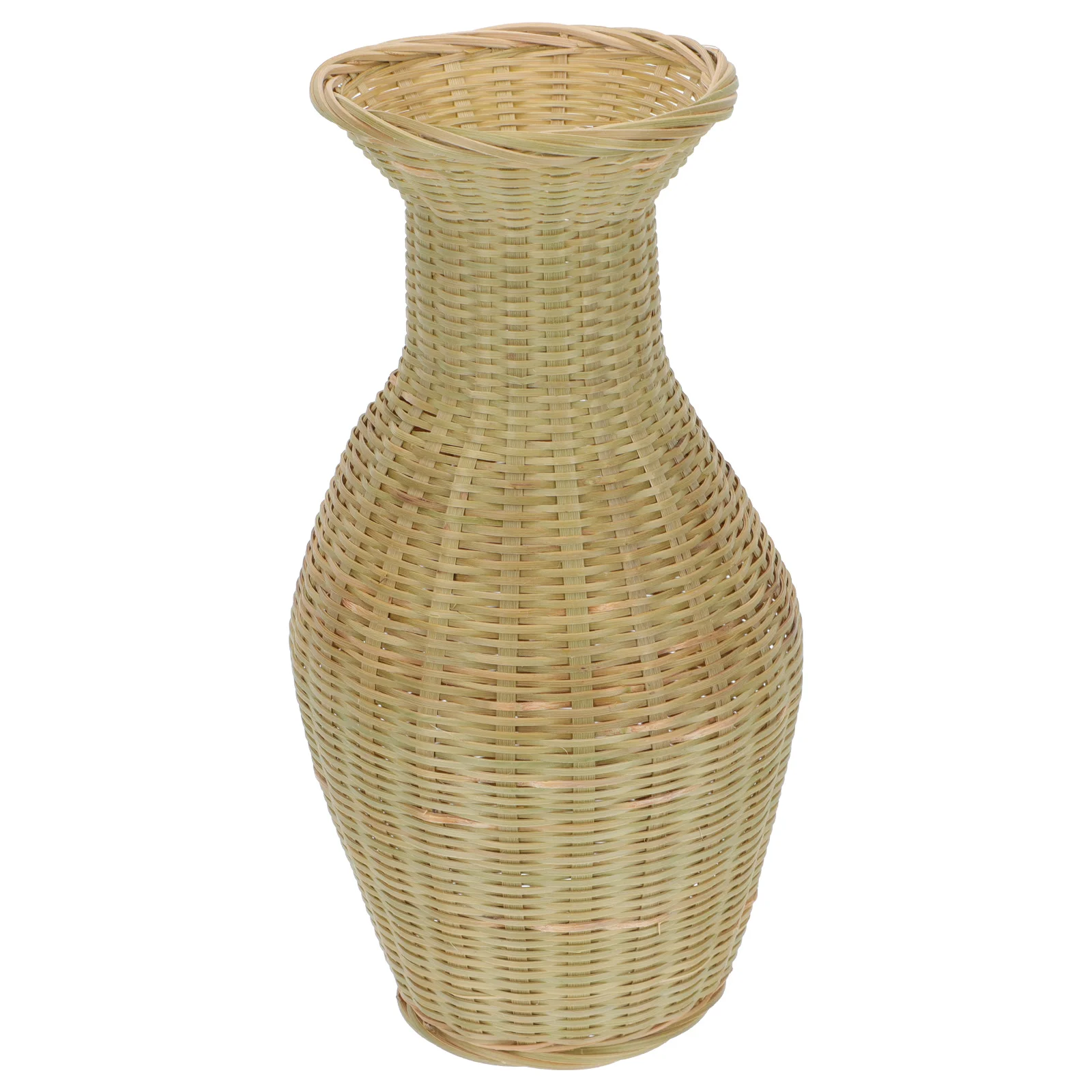 

Tall Vase Planter Pots Indoor Plants Wicker Flower Bottle Basket Performance Props Container Organizer Wooden Grass