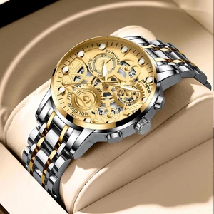 Gold Watches Men's Luxury Top Brand Quartz Wristwatch Date Fashion Sport Casual Business Watch Male  in Pakistan