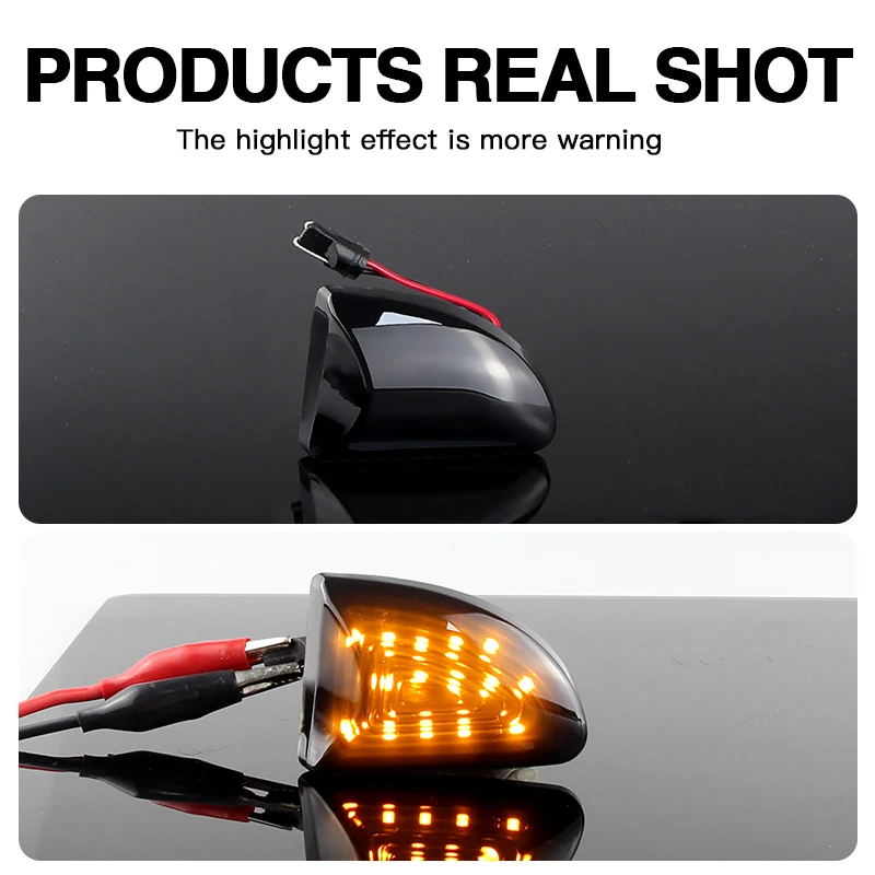 2 шт. янтарные указатели поворота с дымчатыми линзами для Smart Fortwo W451 Coupe Cabrio 2007-2015