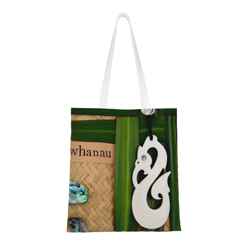 Модная Сумка-тоут для покупок NZ Maoris семейная тема Whanau Холщовая Сумка через плечо