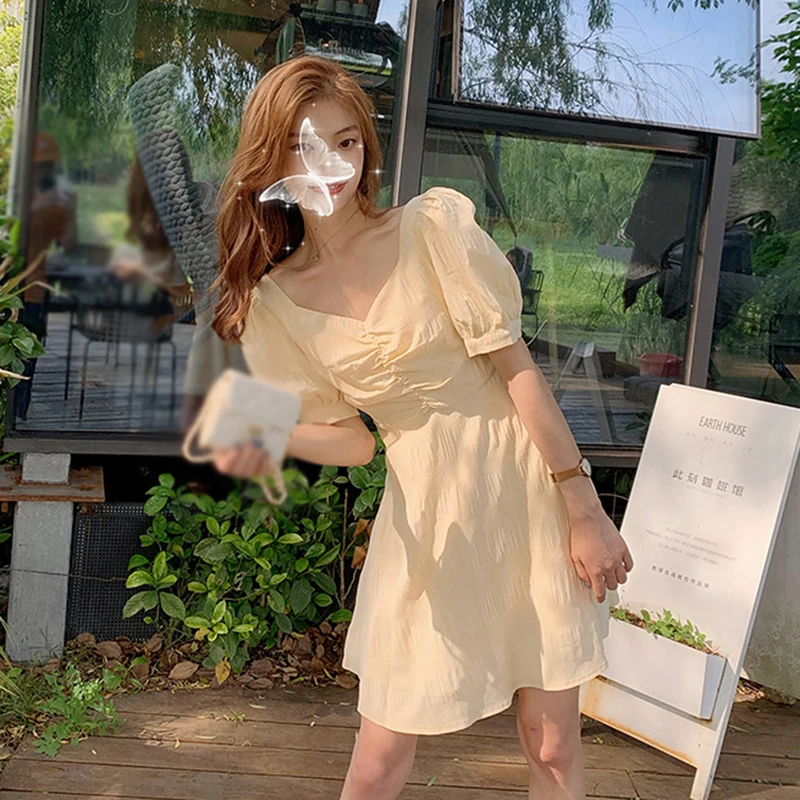 

Женские летние вечерние пляжные платья в стиле бохо, Короткое мини-платье с открытой спиной, элегантный сарафан, Повседневная модная пляжная женская одежда