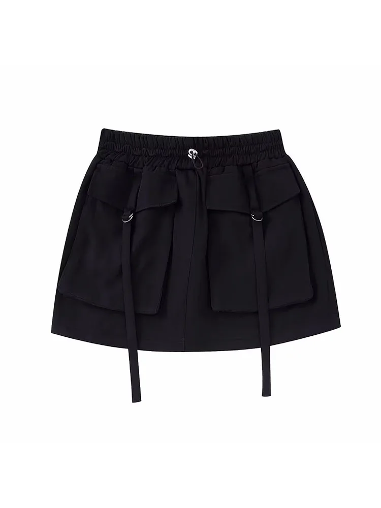 

Women 2022 autumn New Fashion With Metal Buttons Tweed Mini Skirt Vintage A Line High Waist Female Skirts Mujer