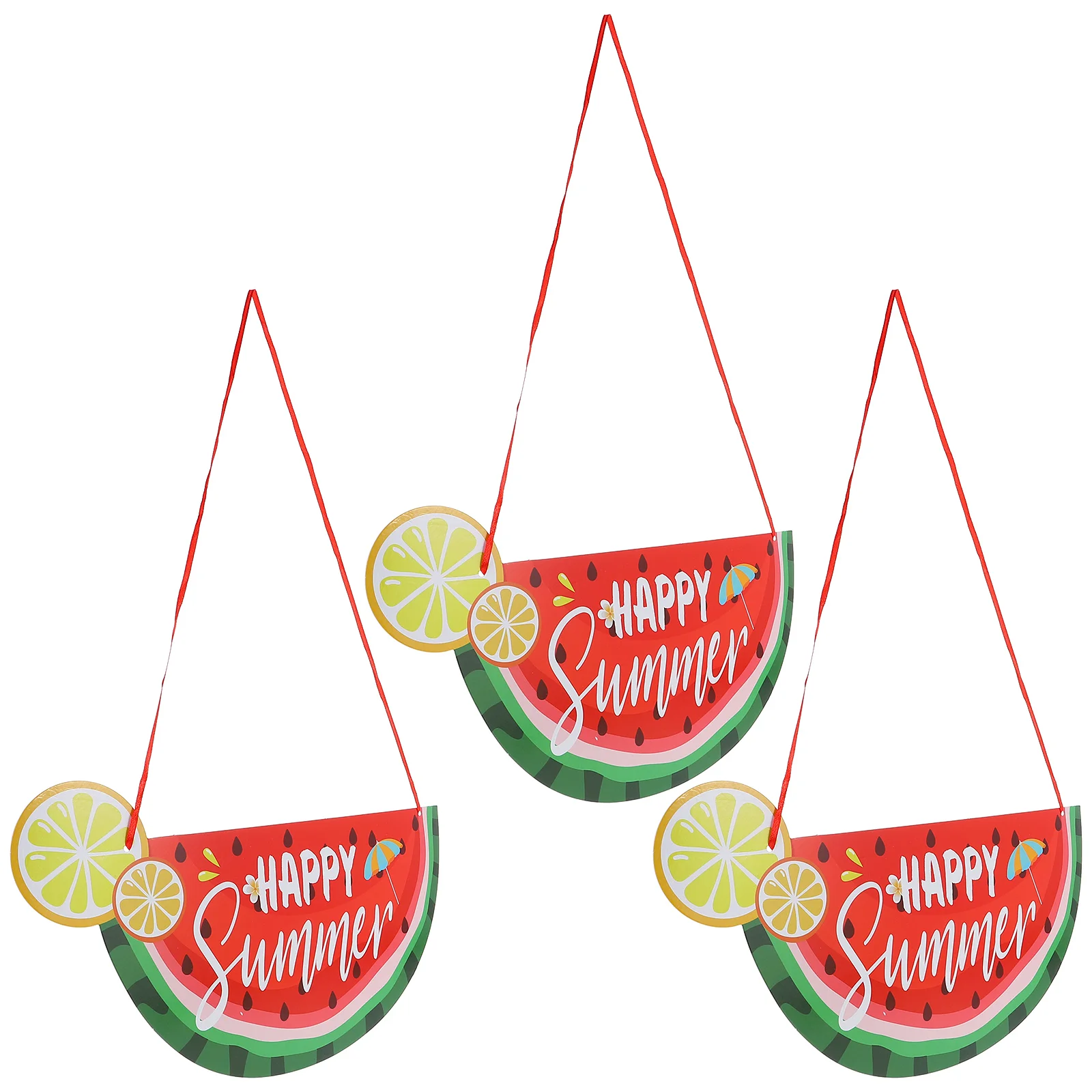 

Door Summer Sign Welcome Hanging Front Plaque Signs Watermelon Party Decors Board Fruit Garden Plaques Beach Wall Wreath Hanger