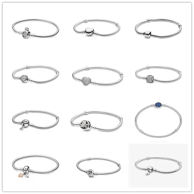 

100% 925 Sterling Silver Jewelry For Women Luxury Originales Designer Beads Charm Fine Beadeds Jewellry Femme DIY Gift Bracelets