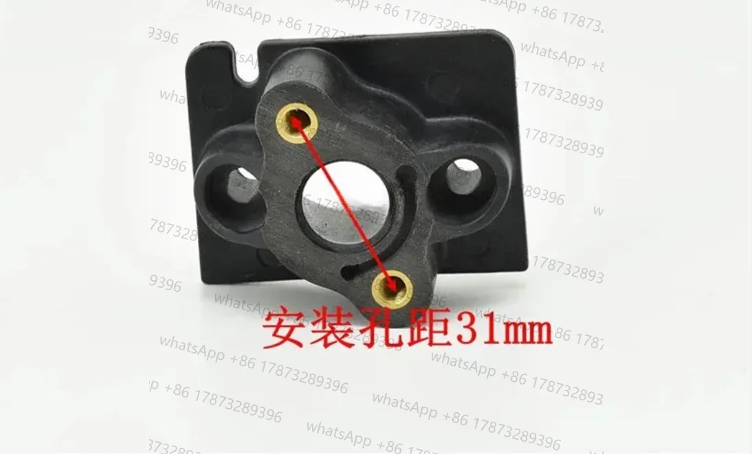 Фото Изолятор карбюратора OM36 для EFCO OLEO MAC SPARTA 36 37 38 43 44 EF3600 3700 4300, резиновый прокладочный адаптер, фланец, впускной коллектор №2