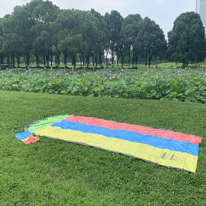 AddFun Тройная водная горка 16 футов брызг и для задних дворов 3 раздвижных гоночных