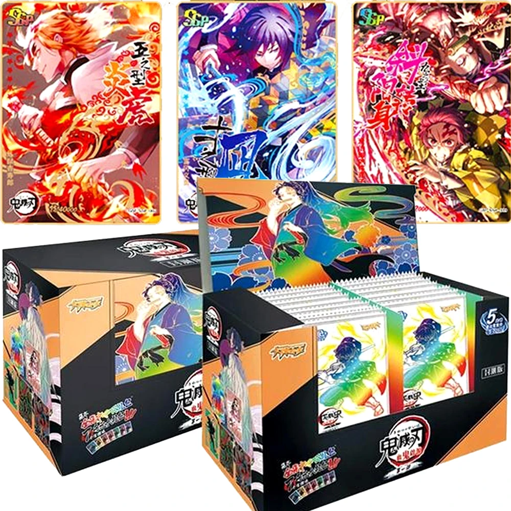 Tcg Game Cards Kimetsu No Yaiba Table Playing Toys Hobbies For Family Children Christmas Gift