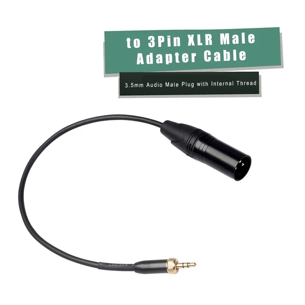 

Аудиоразъем 3,5 мм с внутренней резьбой на 3Pin XLR кабель адаптера для Sony D12/D21 для беспроводных микрофонов Sennheiser