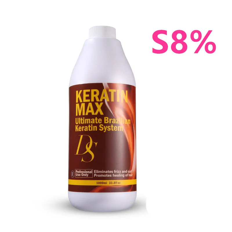 Hair Relaxers Professional S8%1000ml Keratin Treatment To Straighten and Repair Damaged Frizzy Hair кератин для выпрямления S8%