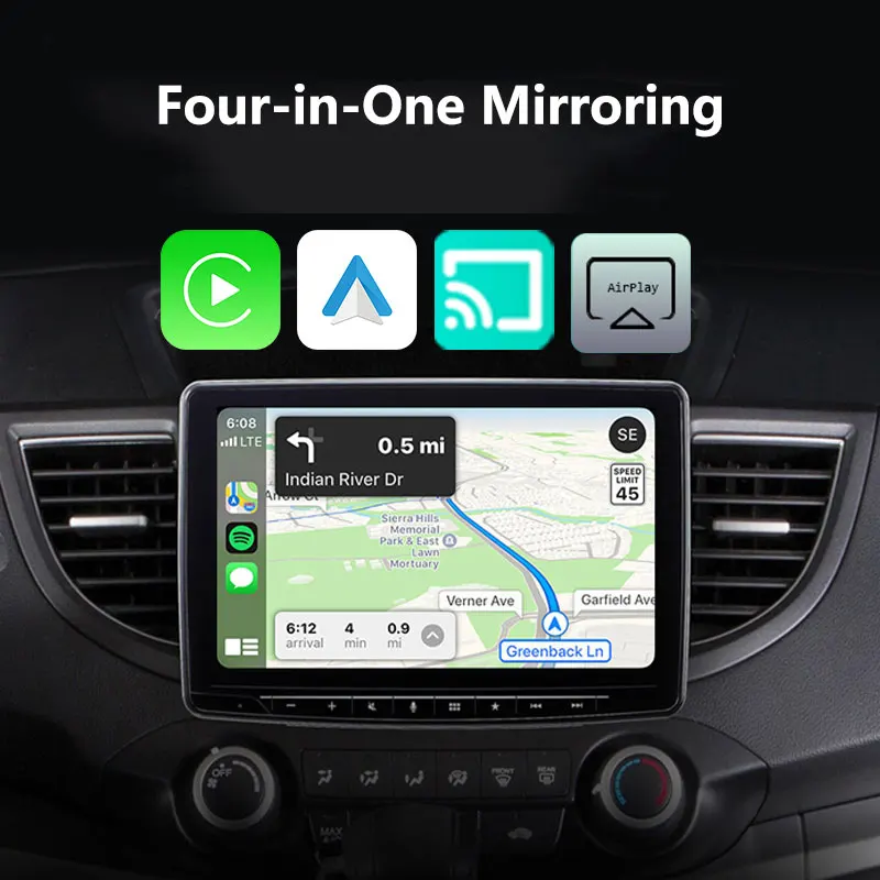 Фото Мини-беспроводной адаптер CarPlay USB Plug and Play с Wi-Fi и Bluetooth для iPhone и Android Auto, подключение AirPlay, 4-в-1, CarPlay 2026, Новинка №3