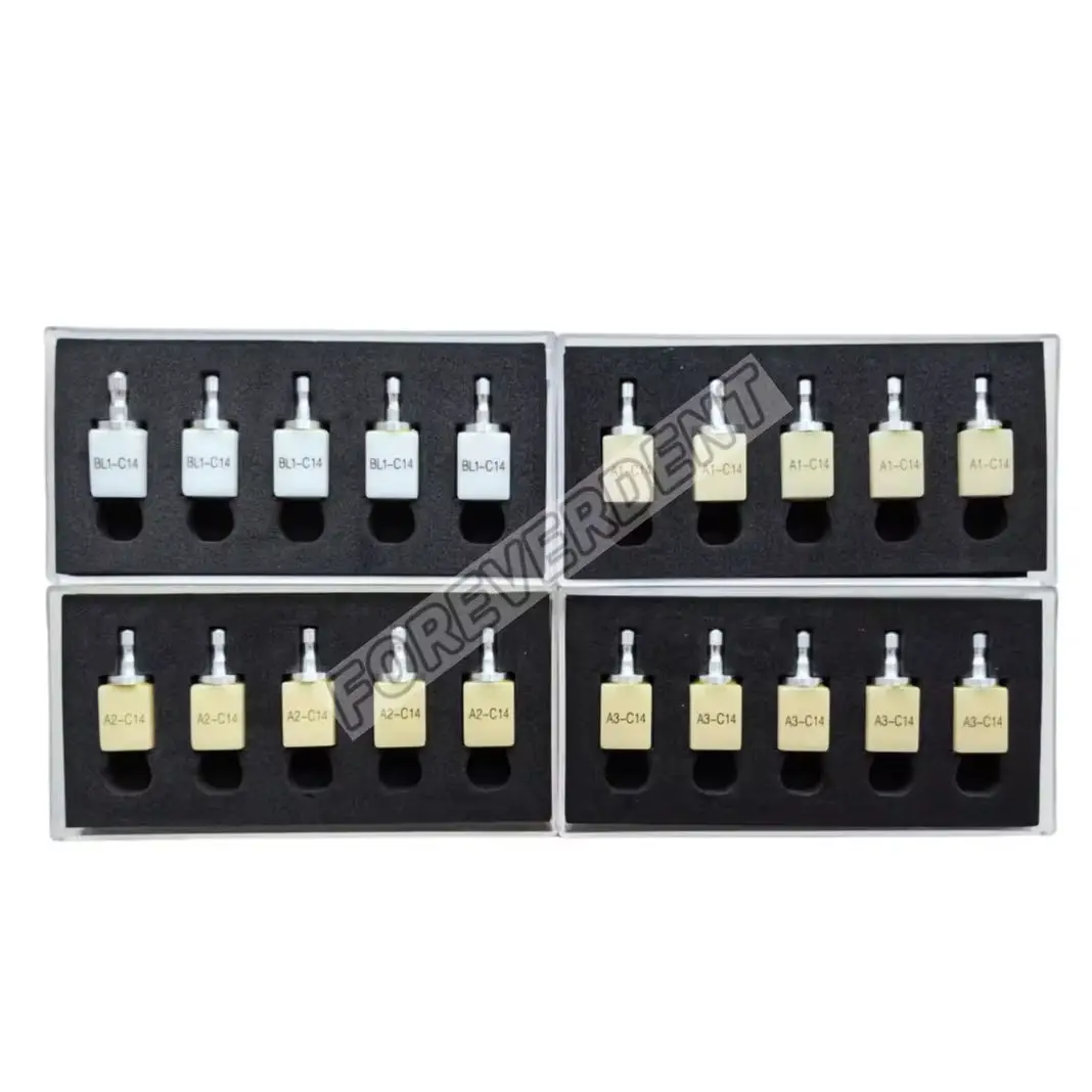 PMMA B40L/C14 стоматологические необжигающие блоки Sirona Cerec CAD CAM отбеленные A1 A2 A3 BL1 мост