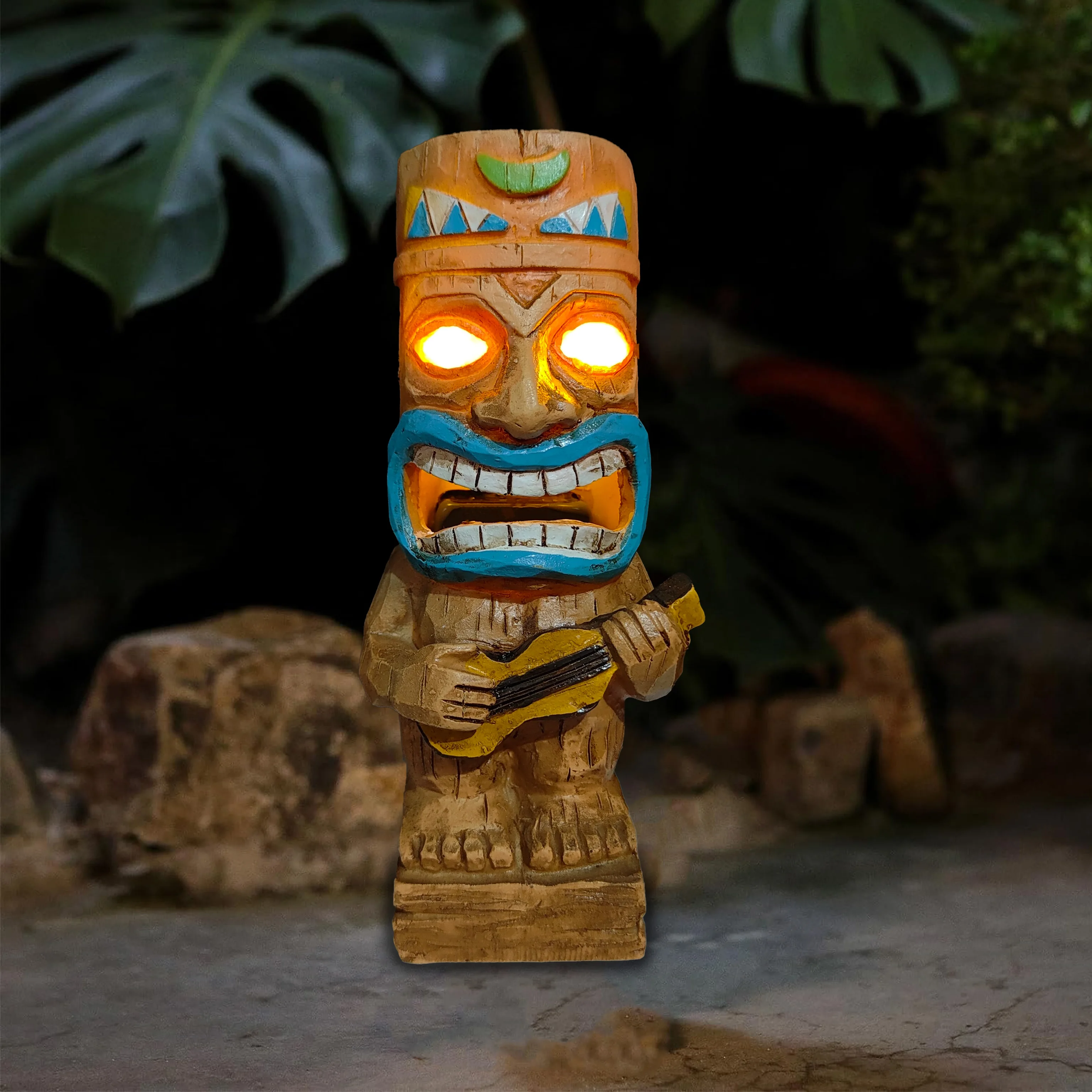 Maya Series Decorations Tiki Hawaii Tribe Totem Garden Lawn Lights Solar Lighting