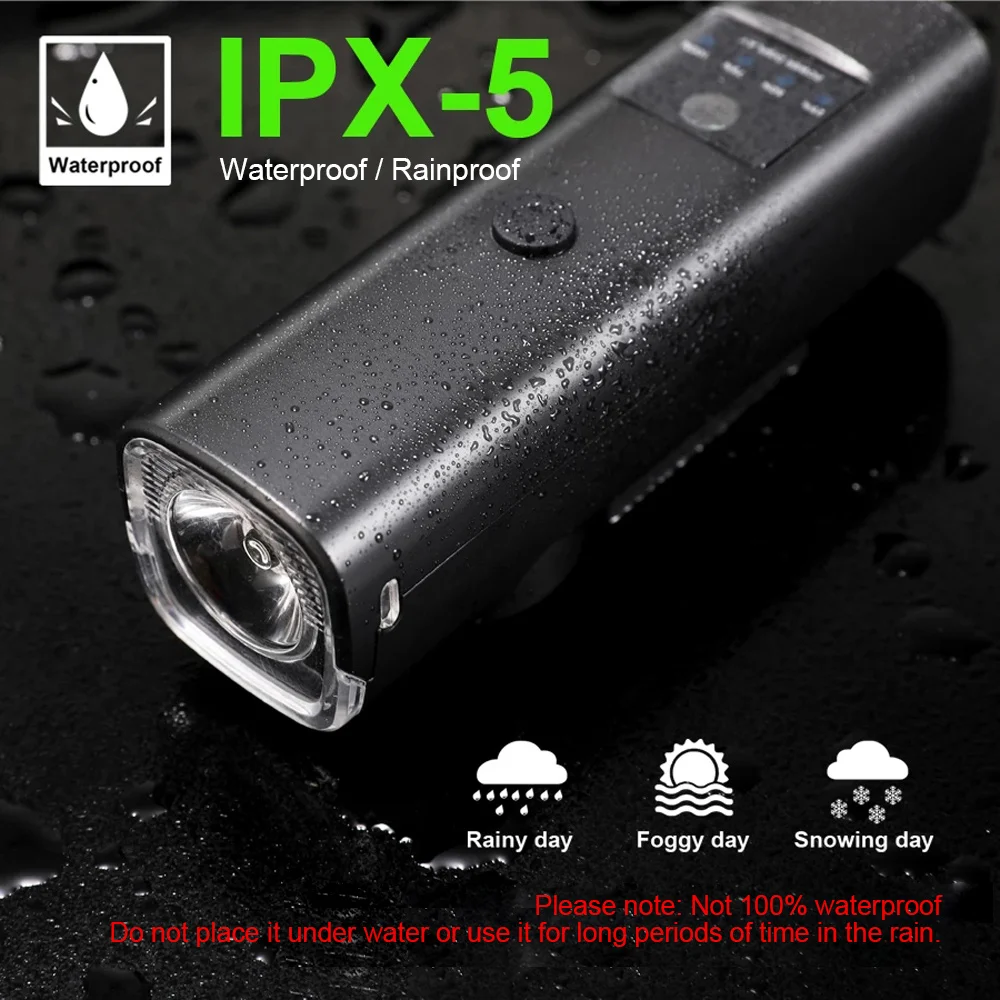 NEWBOLER Умная Водонепроницаемая USB Перезаряжаемая Велосипедная Фара 3000 мАч MTB Из