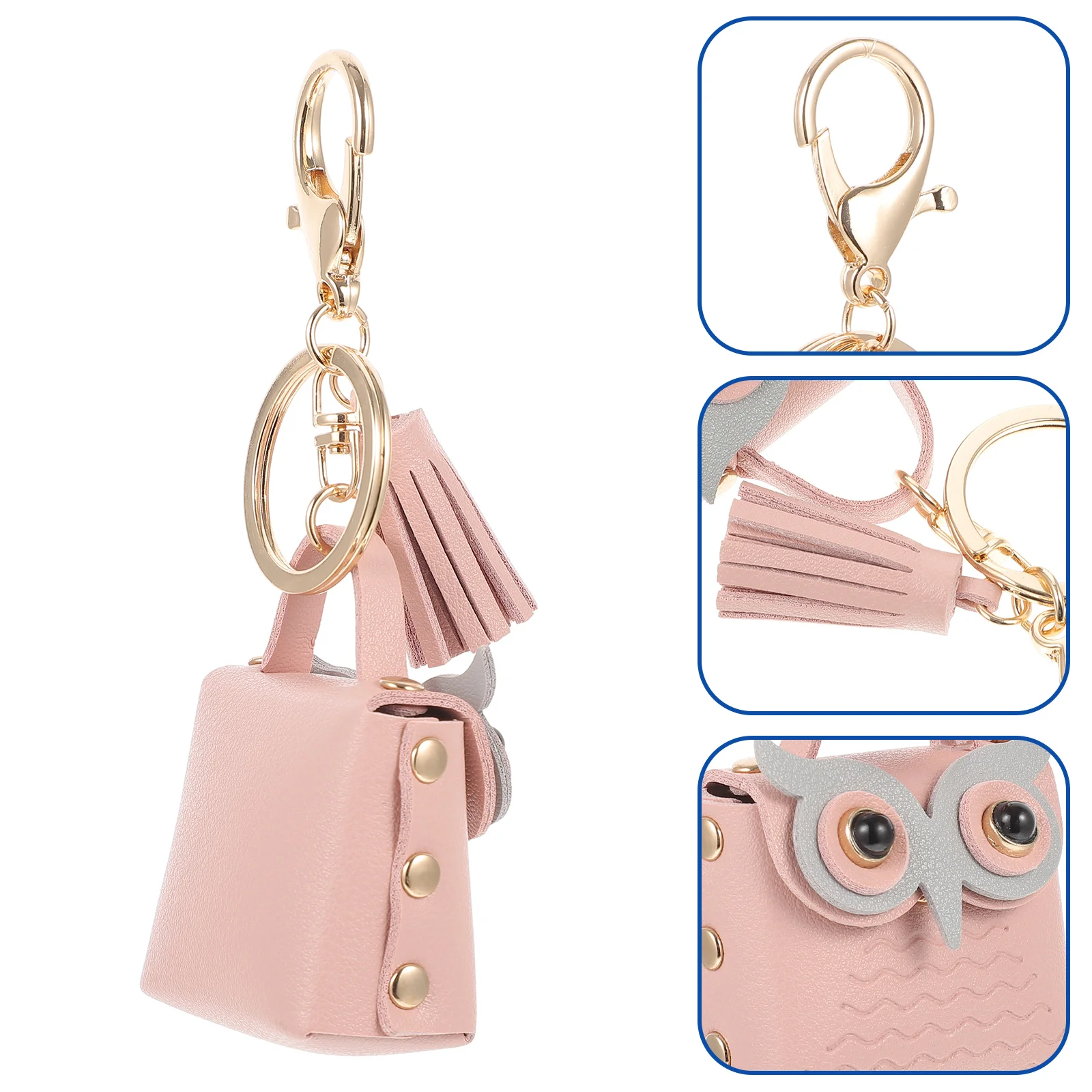

Keychain Pendant Tinny Change Purse Bag Hangings Kids Keychains Backpacks Charms Owl Keyring Car