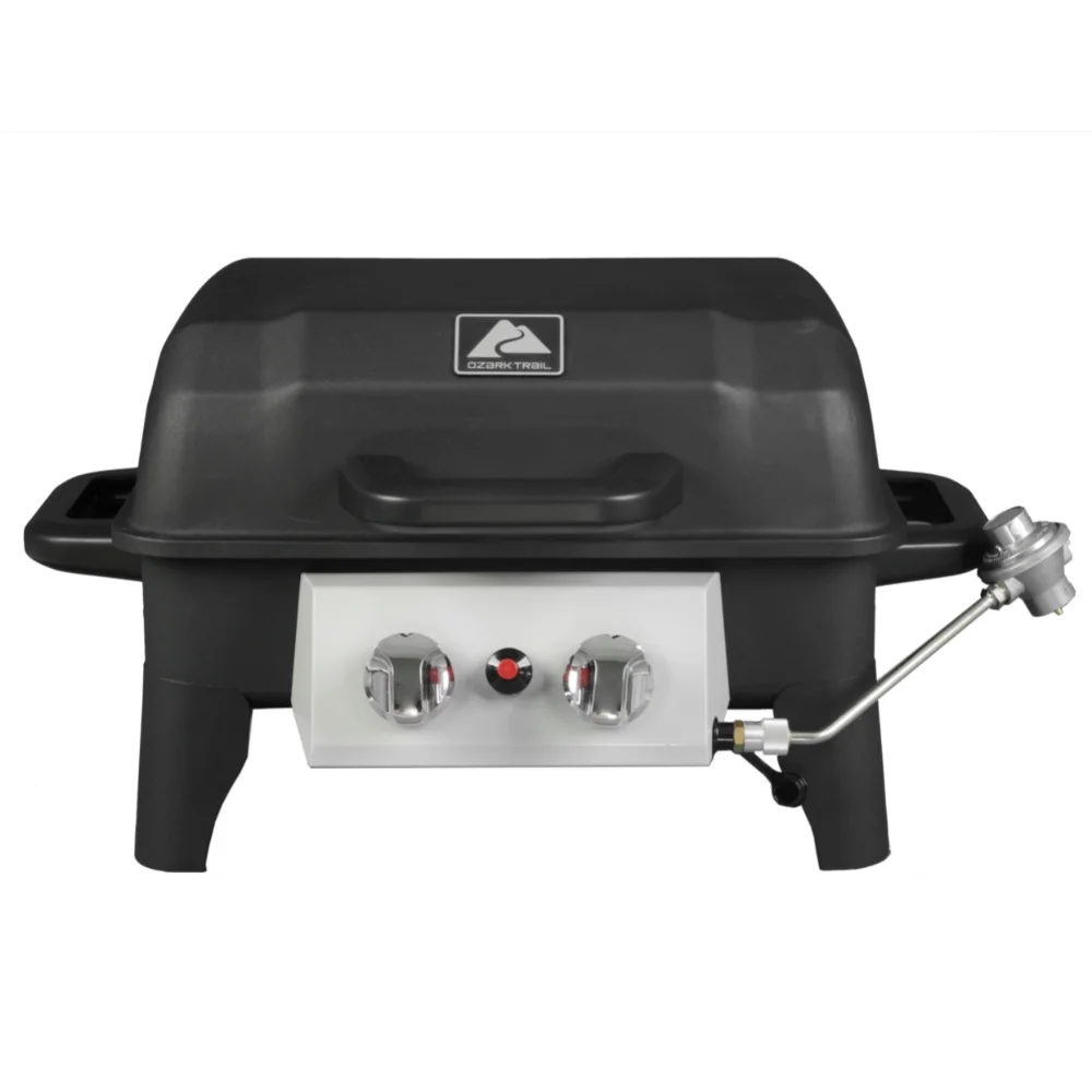 

Portable Propane Gas Grill, 2 Burner GBT2226W, Black