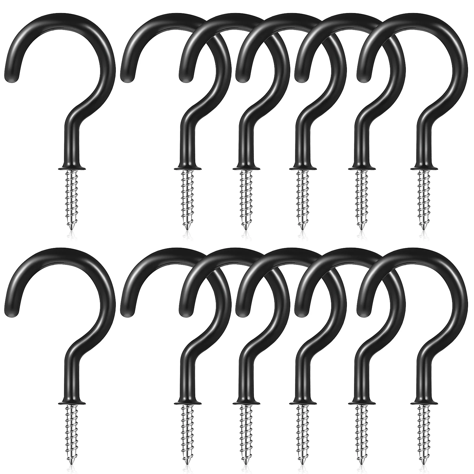 

12 Pcs Screw-in Ceiling Hooks Wall Hooks Hooks Kitchen Hooks Cup Hooks Daily Use