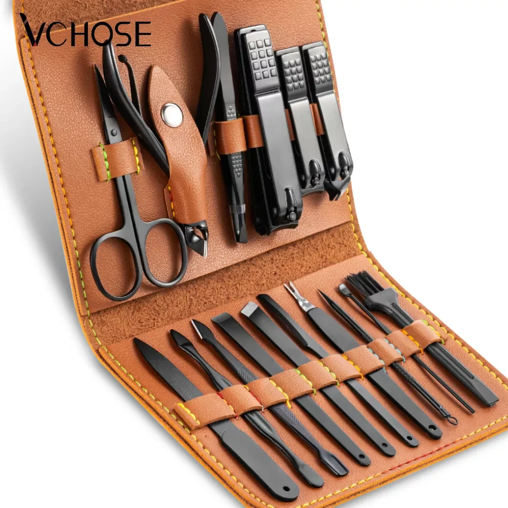 

Manicure Set Nail Clipper Stainless Steel Nail Cutter Professional Scissors Set Portable Kit Set For Nails Makeup Grooming Tool