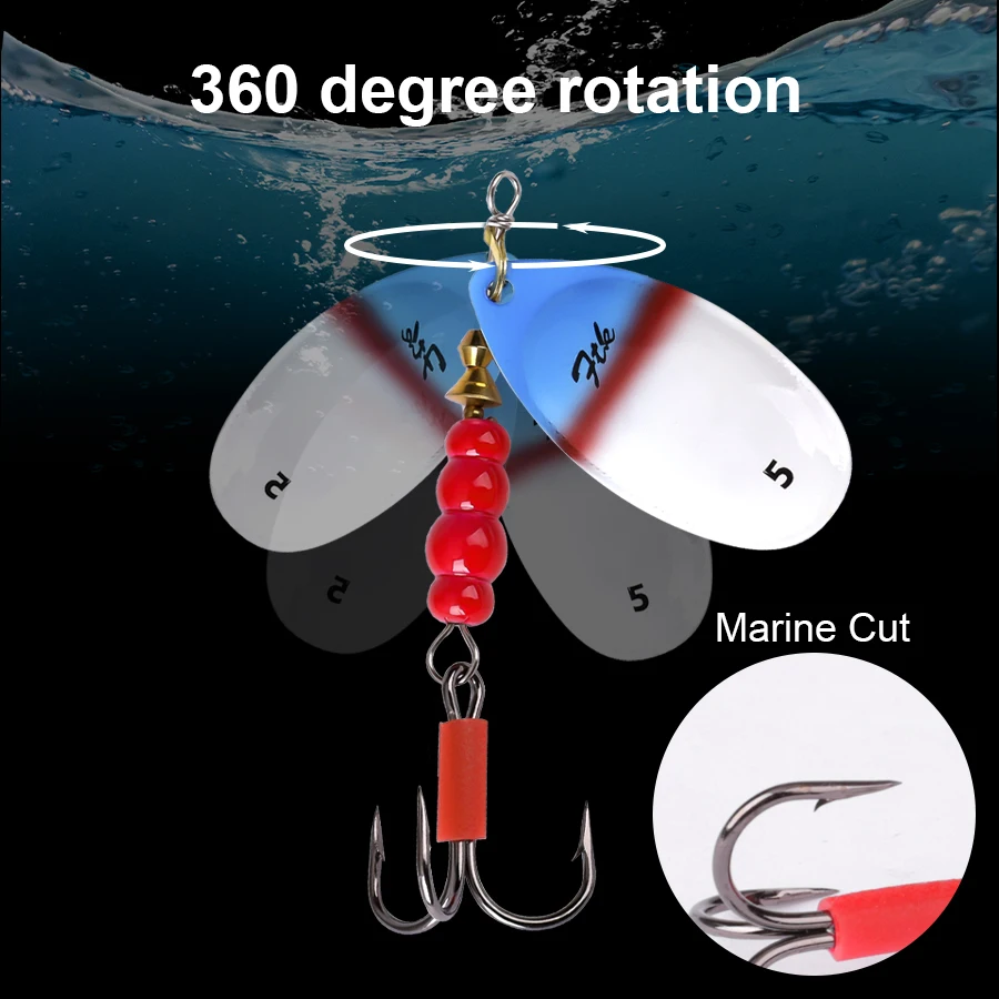 Фрикционная блесна рыболовная приманка с тройным крючком металлический