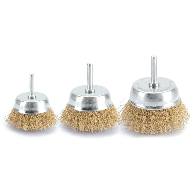 

Rod Diameter 6mm Bowl-Shaped Grinding Head, Wire Wheel Derusting Electric Grinder Accessories