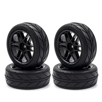 4pcs 66mm 110 rubber tire rc racing car tires on road wheel rim for hsp hpi sakura tamiya traxxas rc car parts