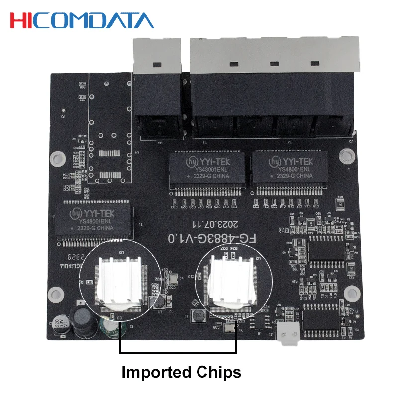 Неуправляемый коммутатор PoE с 2 портами RJ45 * 10/100/1000 м