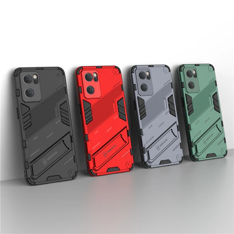For OPPO Reno7 5G Case for OPPO Reno7 Pro 5G Cover Shell Shockproof Silicone Bumper Stand Armor Hard Phone Cover for Reno7 5G