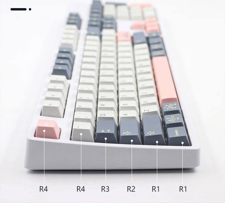 135 клавиш GMK Momo Yume, набор колпачков для клавиш Cherry Profile PBT, сублимационная краска для Cherry MX Switch, механическая клавиатура (art.: 3920ccfdc8dd9) - 3920ccfdc8dd9