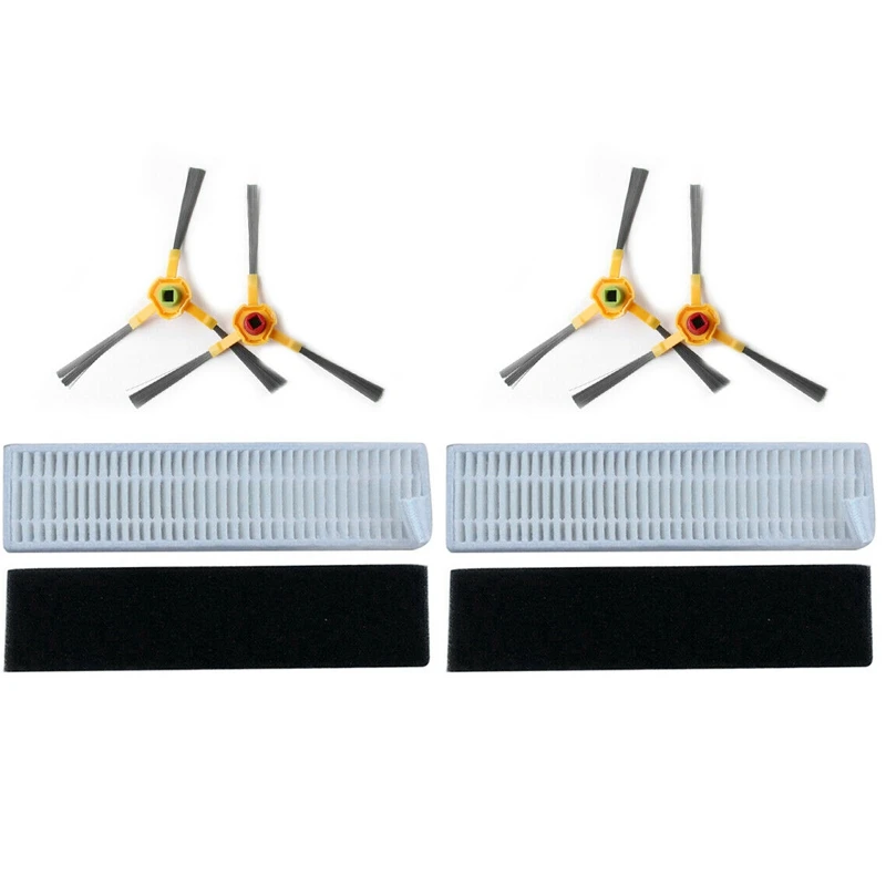 

2 Set Filter Sponge Side Brushes For Ecovacs Deebot Slim 2 Vacuum Parts Accessories
