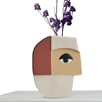 face art vases modern statue human face flower vase modern face flower vase for home wedding christmas decoration gift
