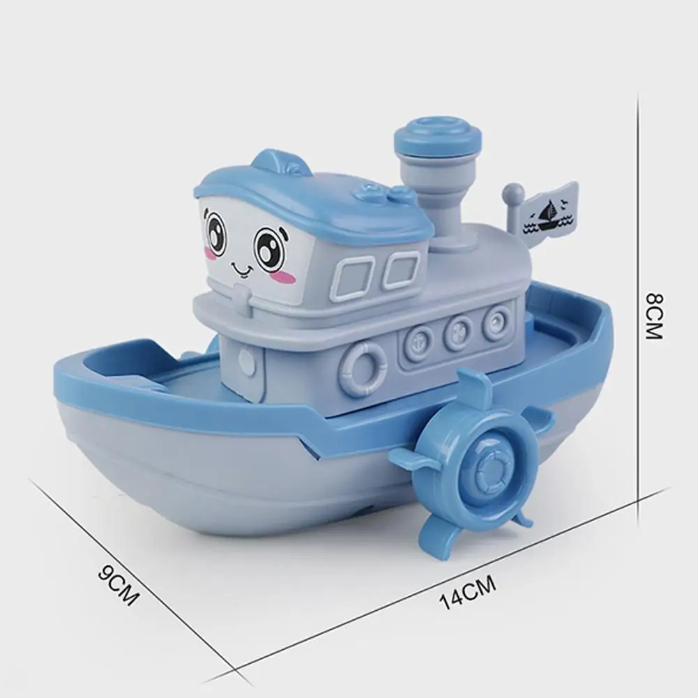 Baby Bath Toy Bathroom Child In The Water Clockwork Toy Boat Cruise Baby Toy Gift Swimming Birthday Bath Kids Ship Cut G2f2