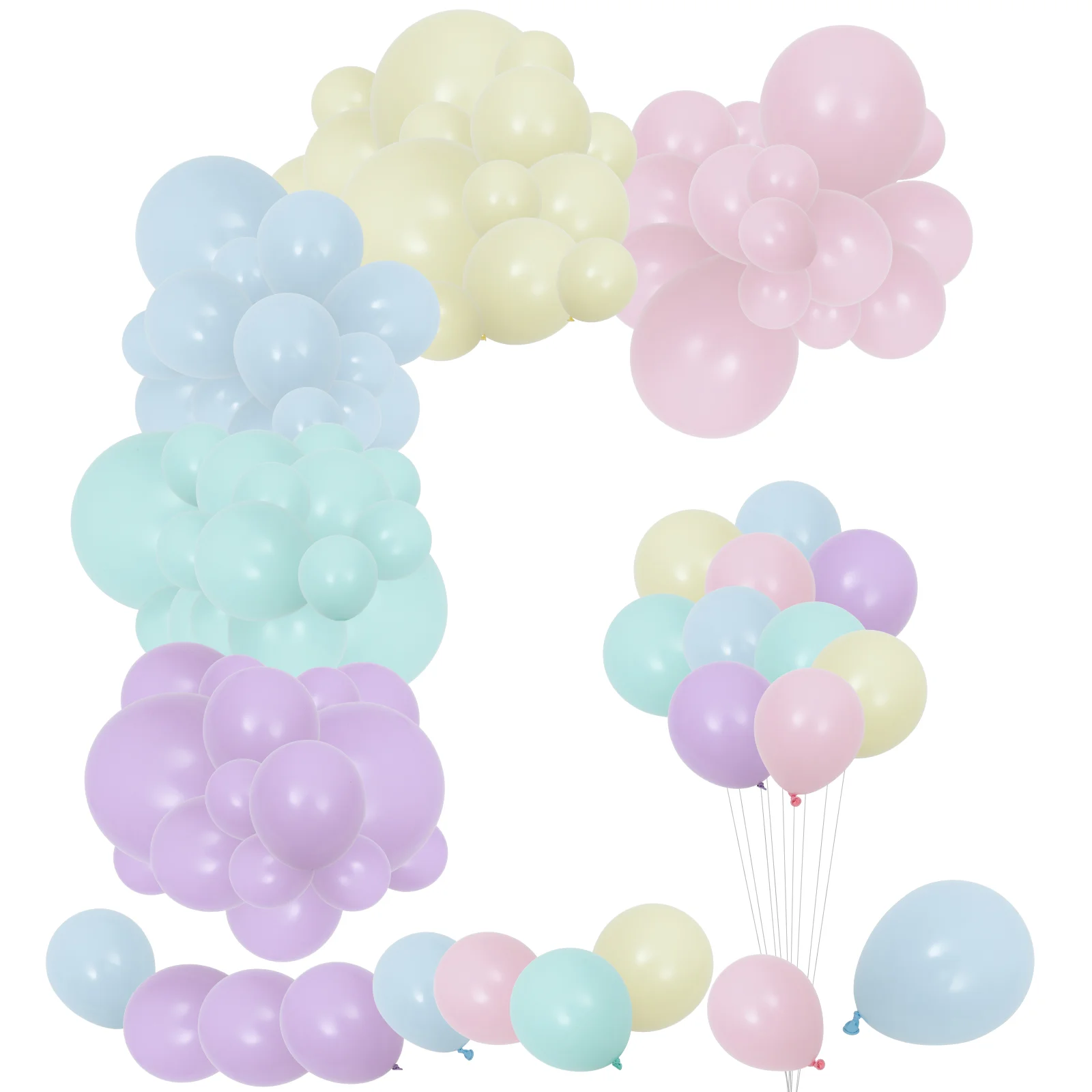 

1 Set Pastel Balloon Garland Kit Pastel Latex Balloons for Wedding Party
